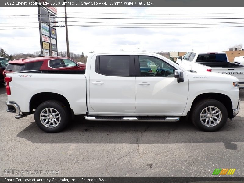 Summit White / Jet Black 2022 Chevrolet Silverado 1500 Limited LT Crew Cab 4x4
