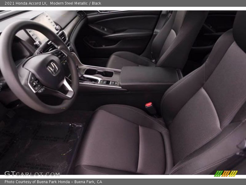 Modern Steel Metallic / Black 2021 Honda Accord LX