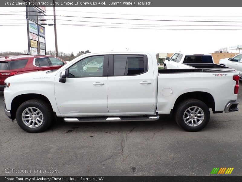 Summit White / Jet Black 2022 Chevrolet Silverado 1500 Limited LT Crew Cab 4x4
