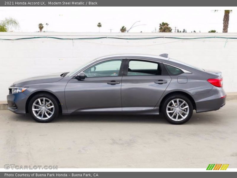 Modern Steel Metallic / Black 2021 Honda Accord LX