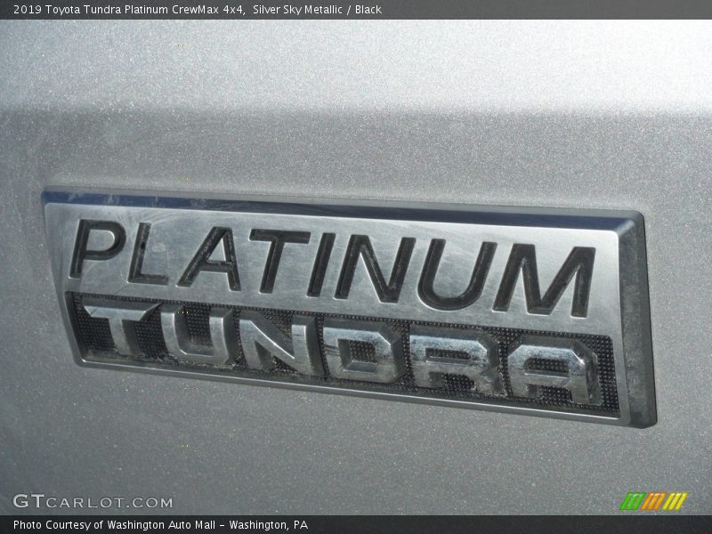 Silver Sky Metallic / Black 2019 Toyota Tundra Platinum CrewMax 4x4