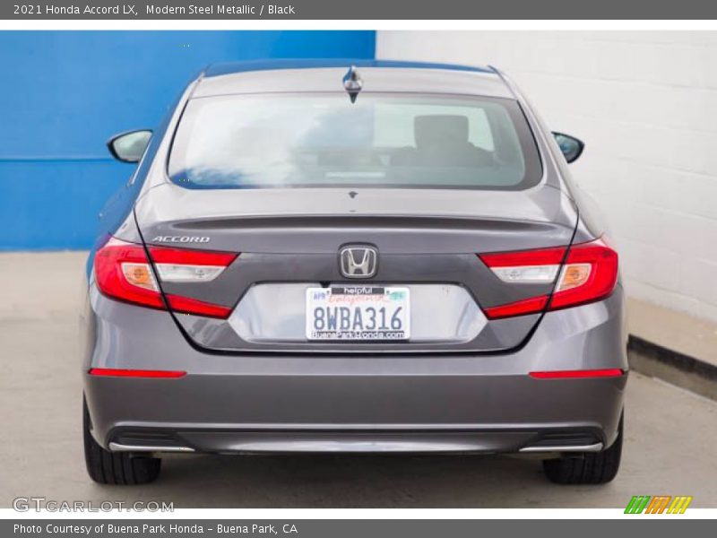 Modern Steel Metallic / Black 2021 Honda Accord LX