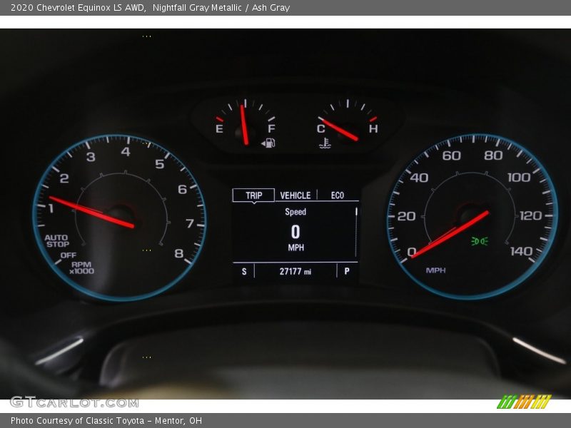 Nightfall Gray Metallic / Ash Gray 2020 Chevrolet Equinox LS AWD