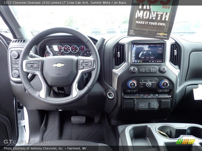 Summit White / Jet Black 2022 Chevrolet Silverado 1500 Limited LT Crew Cab 4x4