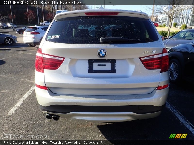 Glacier Silver Metallic / Black 2015 BMW X3 xDrive28i