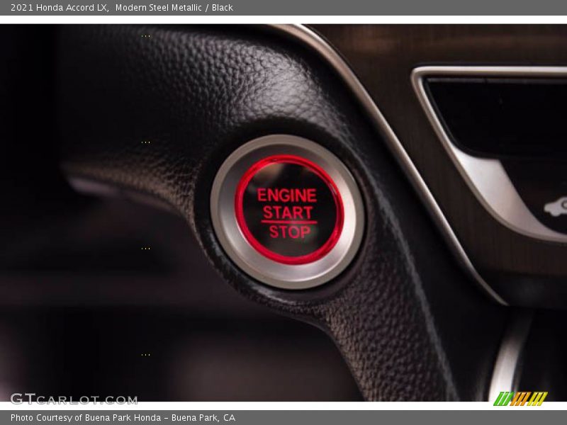 Modern Steel Metallic / Black 2021 Honda Accord LX