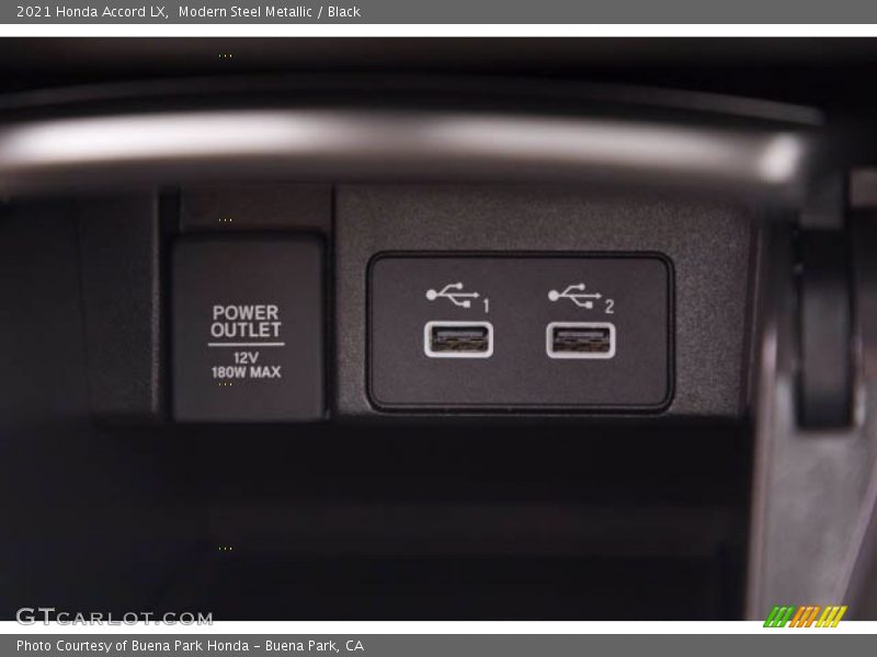 Modern Steel Metallic / Black 2021 Honda Accord LX