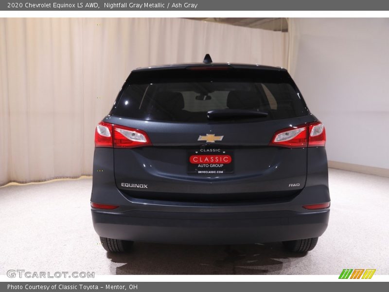 Nightfall Gray Metallic / Ash Gray 2020 Chevrolet Equinox LS AWD