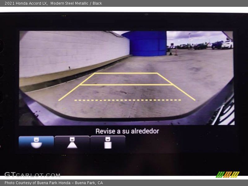Modern Steel Metallic / Black 2021 Honda Accord LX