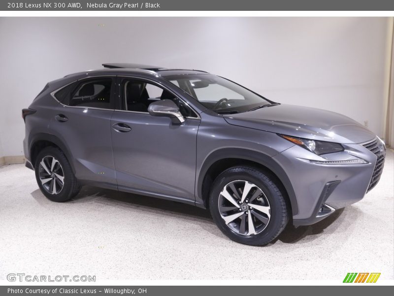 Nebula Gray Pearl / Black 2018 Lexus NX 300 AWD