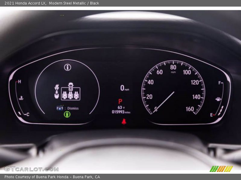 Modern Steel Metallic / Black 2021 Honda Accord LX