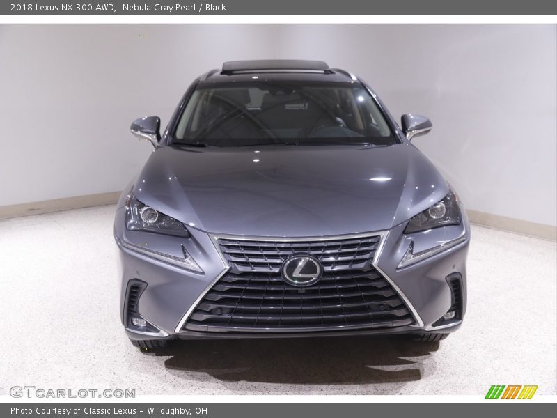 Nebula Gray Pearl / Black 2018 Lexus NX 300 AWD