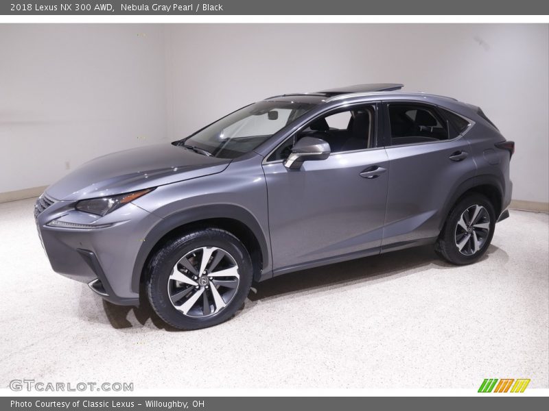 Nebula Gray Pearl / Black 2018 Lexus NX 300 AWD