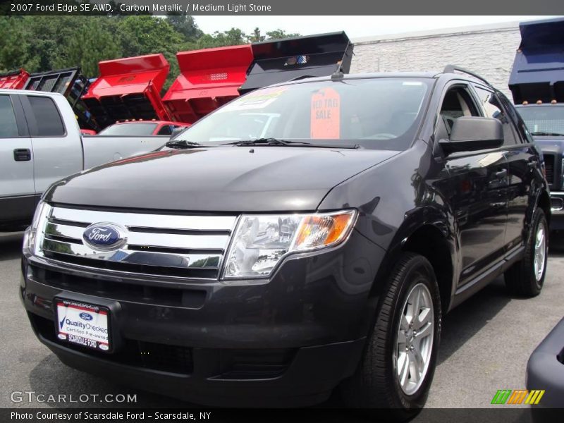 Carbon Metallic / Medium Light Stone 2007 Ford Edge SE AWD