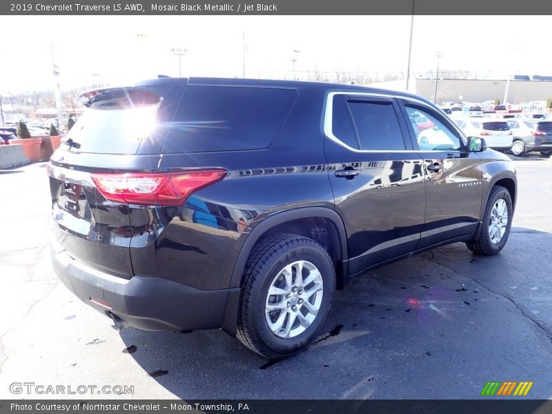 Mosaic Black Metallic / Jet Black 2019 Chevrolet Traverse LS AWD