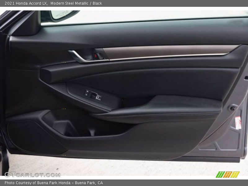 Modern Steel Metallic / Black 2021 Honda Accord LX