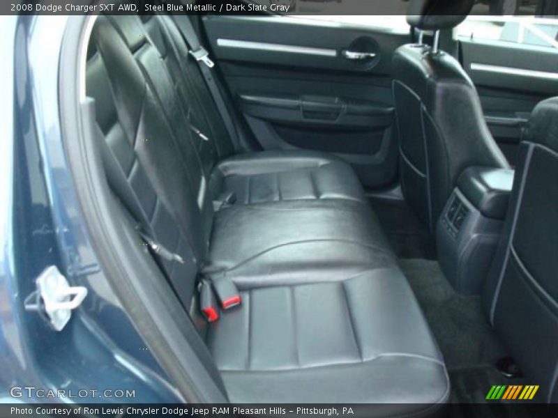 Steel Blue Metallic / Dark Slate Gray 2008 Dodge Charger SXT AWD