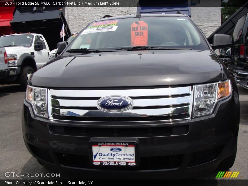 Carbon Metallic / Medium Light Stone 2007 Ford Edge SE AWD