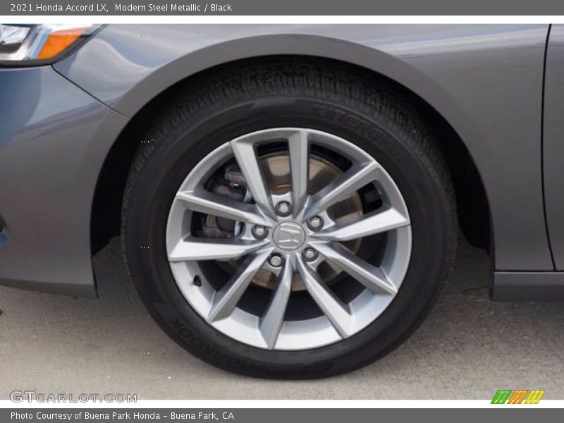 Modern Steel Metallic / Black 2021 Honda Accord LX