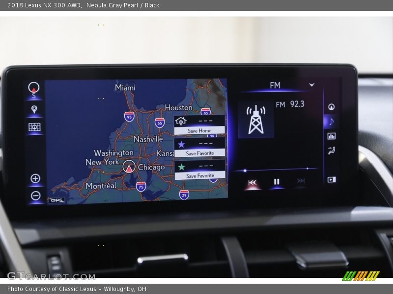 Nebula Gray Pearl / Black 2018 Lexus NX 300 AWD