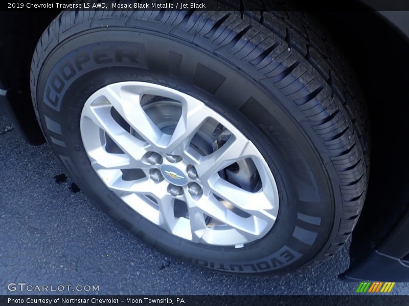 Mosaic Black Metallic / Jet Black 2019 Chevrolet Traverse LS AWD