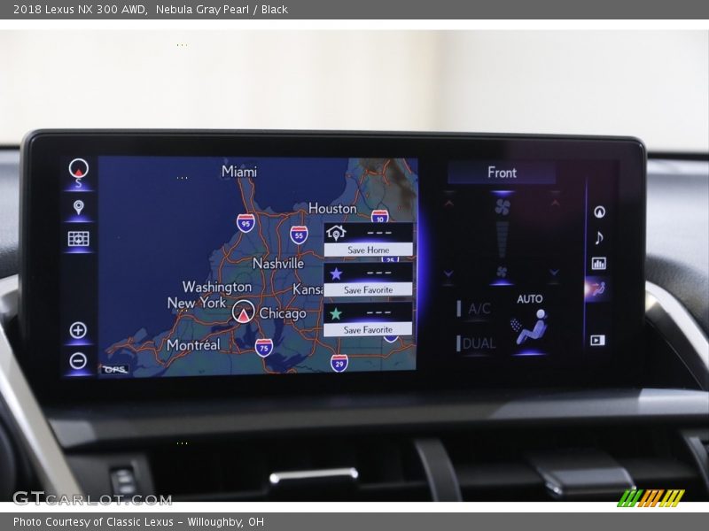 Nebula Gray Pearl / Black 2018 Lexus NX 300 AWD