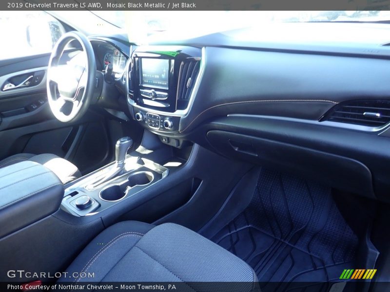 Mosaic Black Metallic / Jet Black 2019 Chevrolet Traverse LS AWD