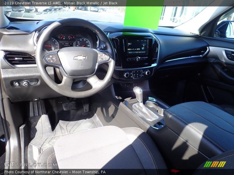 Mosaic Black Metallic / Jet Black 2019 Chevrolet Traverse LS AWD