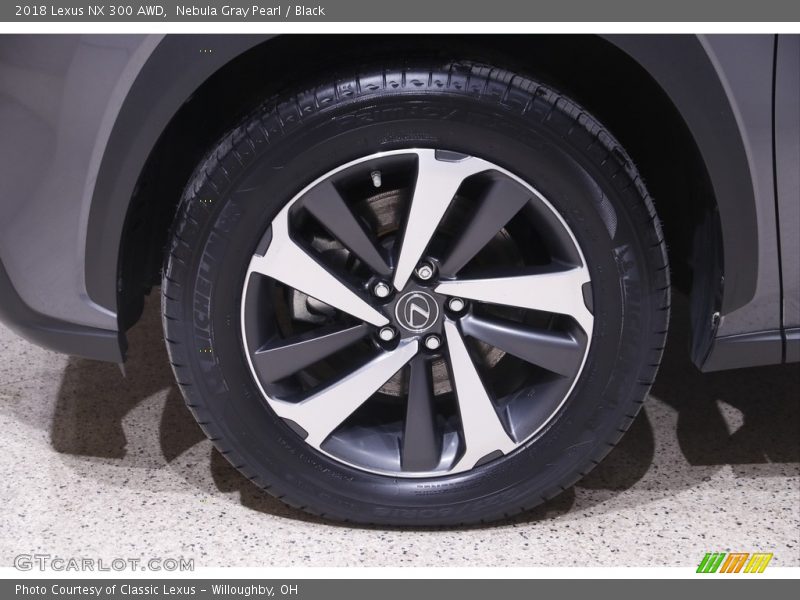 Nebula Gray Pearl / Black 2018 Lexus NX 300 AWD