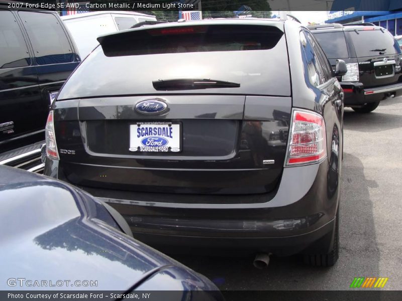 Carbon Metallic / Medium Light Stone 2007 Ford Edge SE AWD