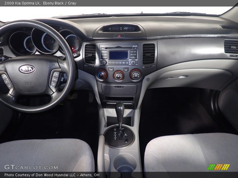 Ebony Black / Gray 2009 Kia Optima LX