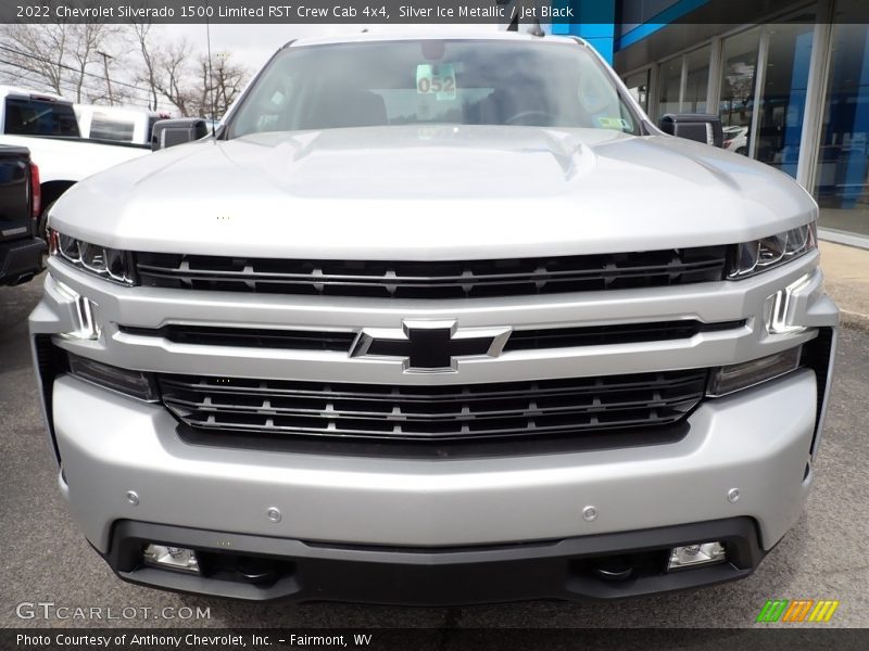 Silver Ice Metallic / Jet Black 2022 Chevrolet Silverado 1500 Limited RST Crew Cab 4x4