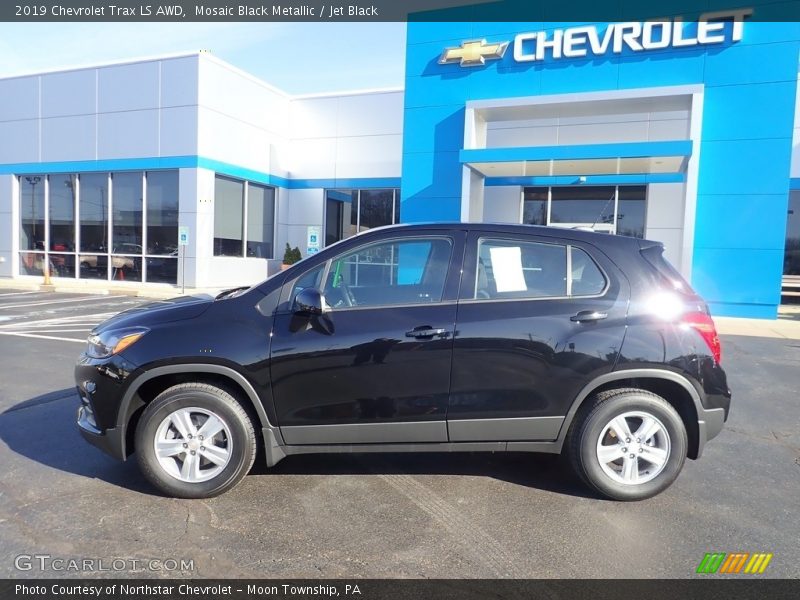 Mosaic Black Metallic / Jet Black 2019 Chevrolet Trax LS AWD