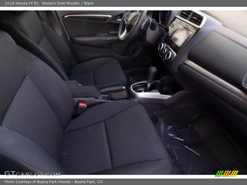 Modern Steel Metallic / Black 2019 Honda Fit EX