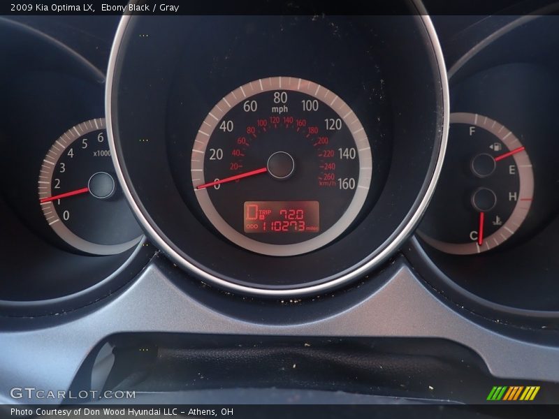 Ebony Black / Gray 2009 Kia Optima LX
