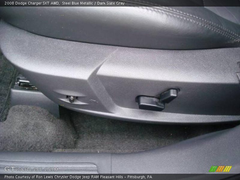 Steel Blue Metallic / Dark Slate Gray 2008 Dodge Charger SXT AWD