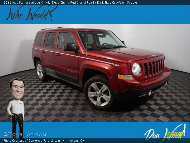Deep Cherry Red Crystal Pearl / Dark Slate Gray/Light Pebble 2011 Jeep Patriot Latitude X 4x4