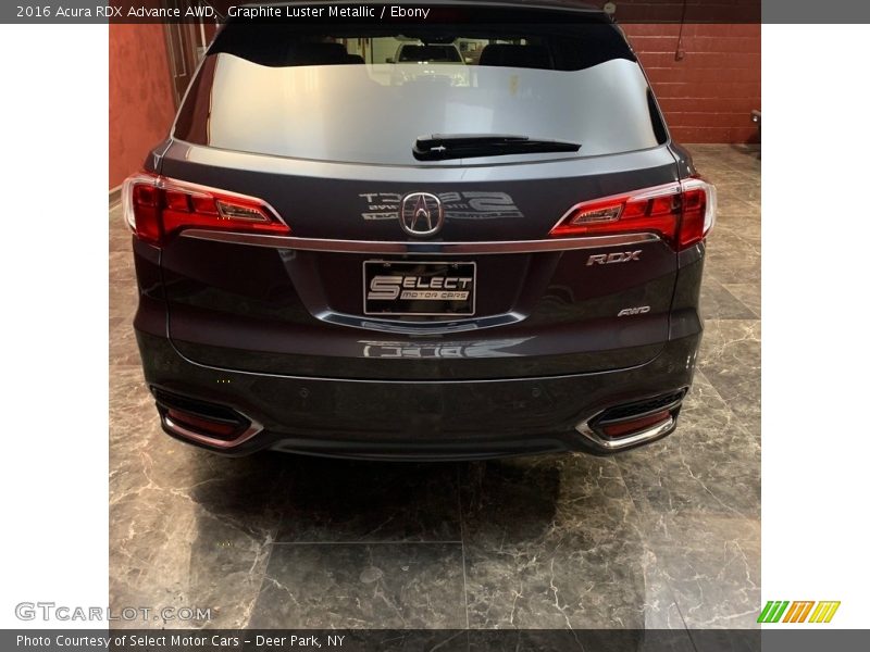 Graphite Luster Metallic / Ebony 2016 Acura RDX Advance AWD