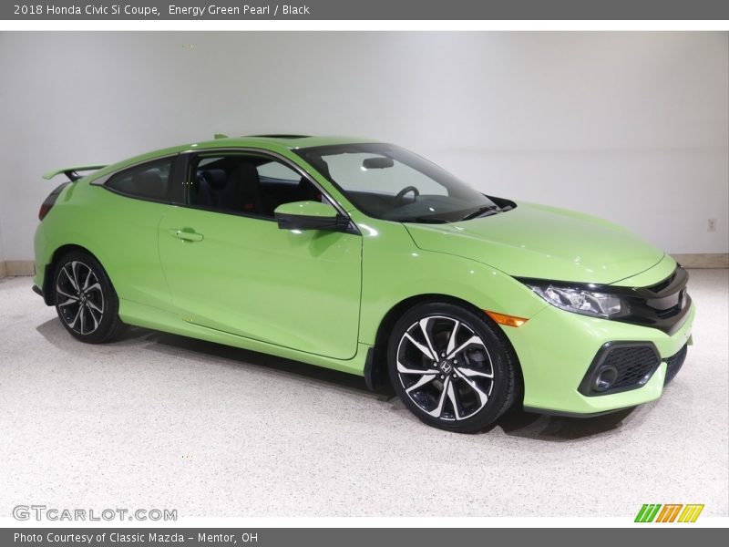 Energy Green Pearl / Black 2018 Honda Civic Si Coupe