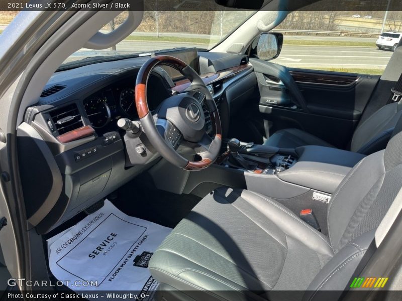 Front Seat of 2021 LX 570