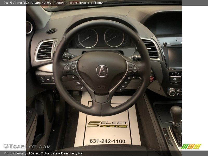 Graphite Luster Metallic / Ebony 2016 Acura RDX Advance AWD