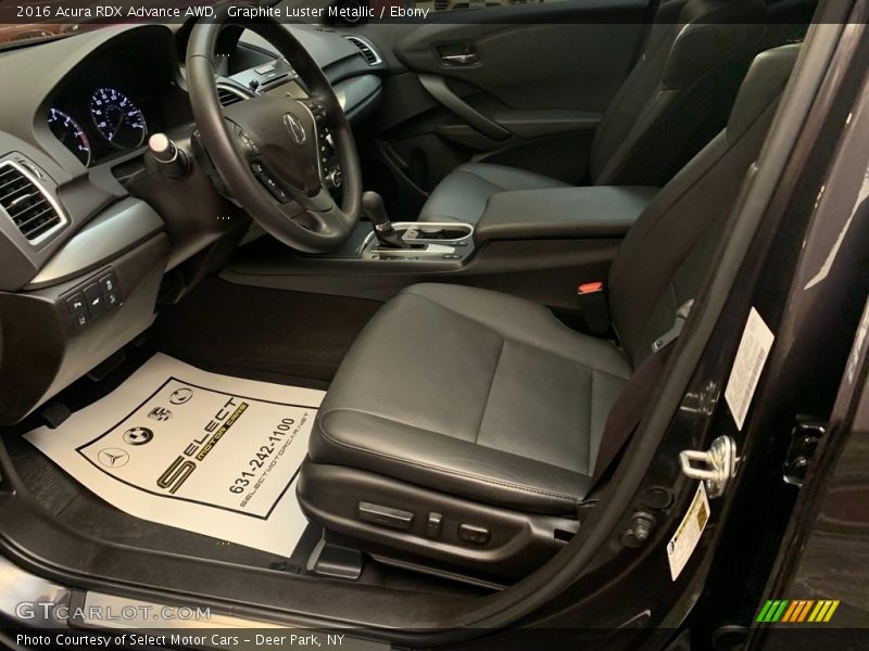 Graphite Luster Metallic / Ebony 2016 Acura RDX Advance AWD