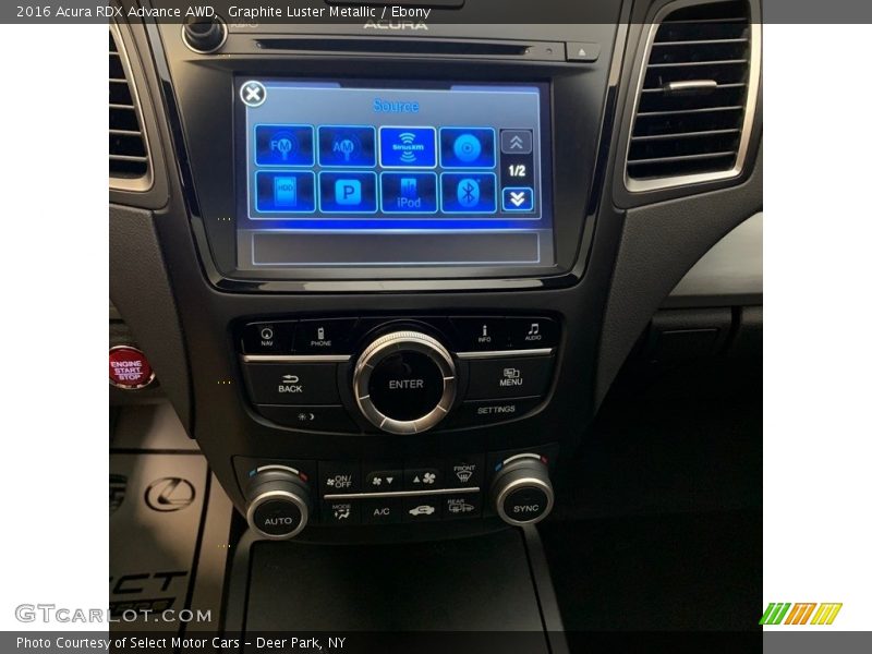 Graphite Luster Metallic / Ebony 2016 Acura RDX Advance AWD