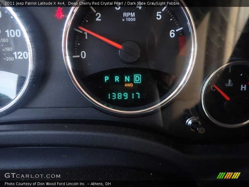 Deep Cherry Red Crystal Pearl / Dark Slate Gray/Light Pebble 2011 Jeep Patriot Latitude X 4x4
