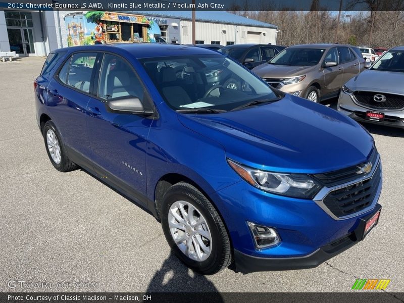 Kinetic Blue Metallic / Medium Ash Gray 2019 Chevrolet Equinox LS AWD