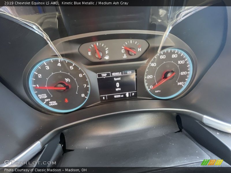 Kinetic Blue Metallic / Medium Ash Gray 2019 Chevrolet Equinox LS AWD