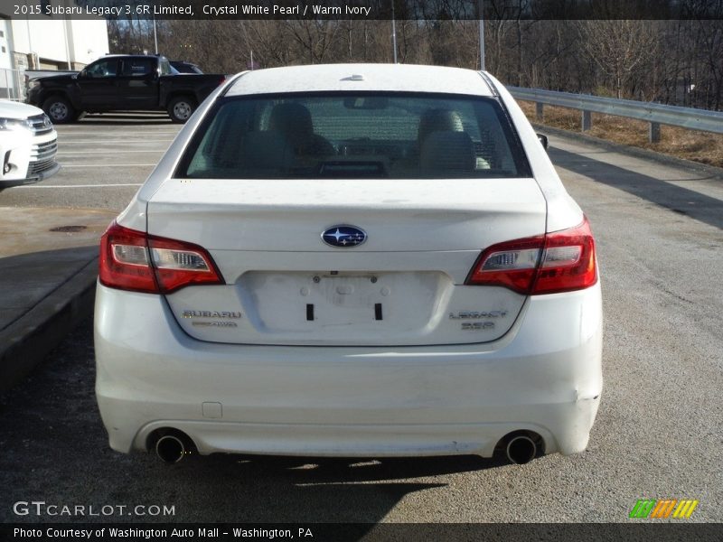 Crystal White Pearl / Warm Ivory 2015 Subaru Legacy 3.6R Limited