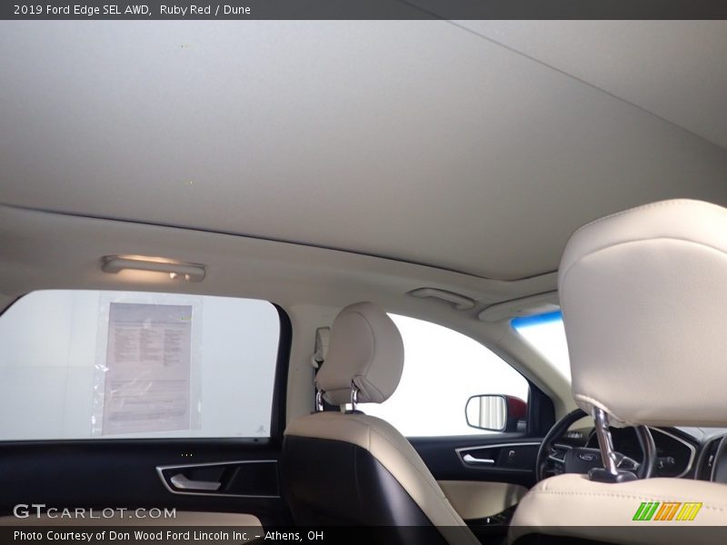 Ruby Red / Dune 2019 Ford Edge SEL AWD