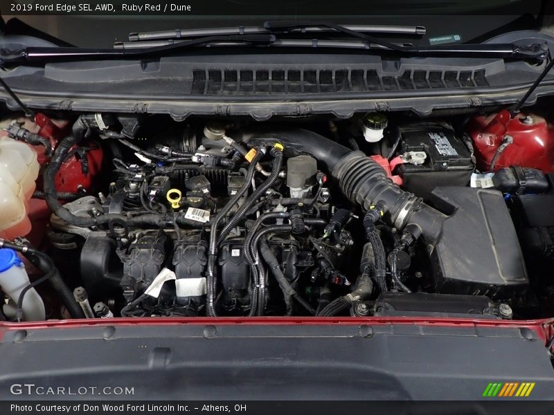 Ruby Red / Dune 2019 Ford Edge SEL AWD