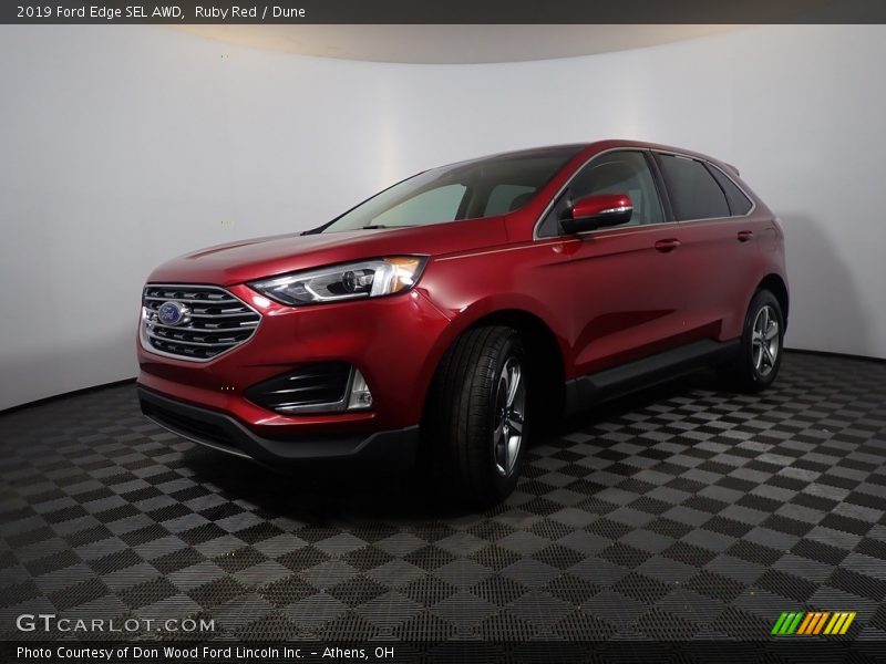 Ruby Red / Dune 2019 Ford Edge SEL AWD